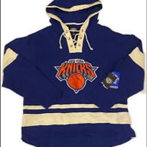 New Men’s NBA Lace Up Knicks Sweatshirt